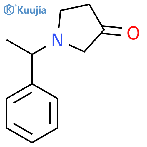 1-(1-Phenylethyl)pyrrolidin-3-one structure