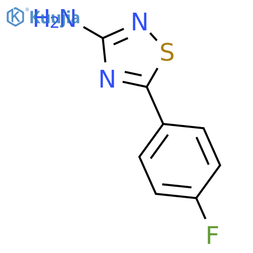 5-(4-fluorophenyl)-1,2,4-thiadiazol-3-amine structure