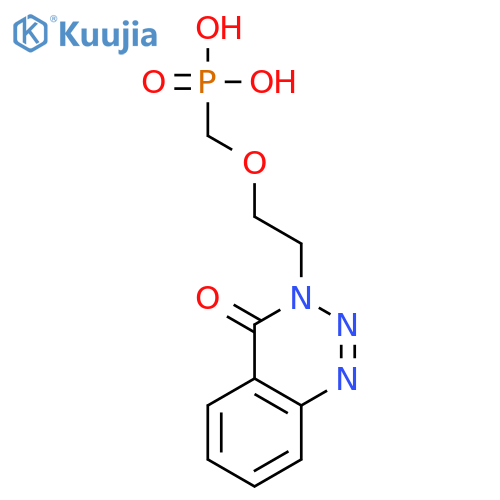 Phosphonic acid, P-[[2-(4-oxo-1,2,3-benzotriazin-3(4H)-yl)ethoxy]methyl]- structure