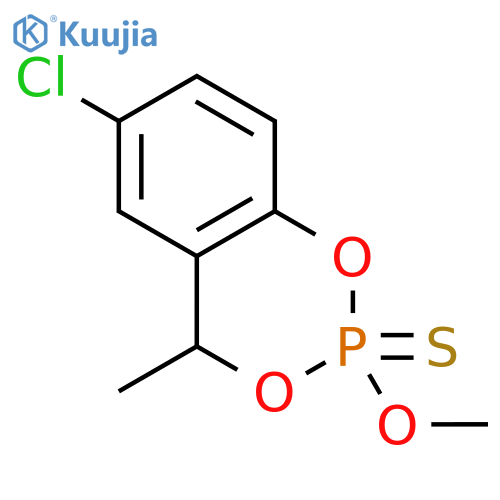 4H-1,3,2-Benzodioxaphosphorin, 6-chloro-2-methoxy-4-methyl-, 2-sulfide structure