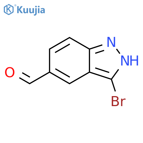 3-bromo-1H-indazole-5-carbaldehyde structure