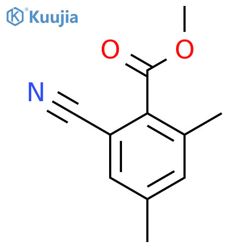 2-Cyano-4,6-dimethyl-benzoic acid methyl ester structure