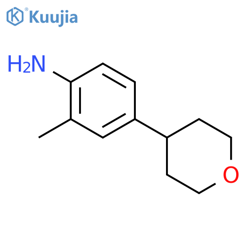 2-methyl-4-tetrahydropyran-4-yl-aniline structure