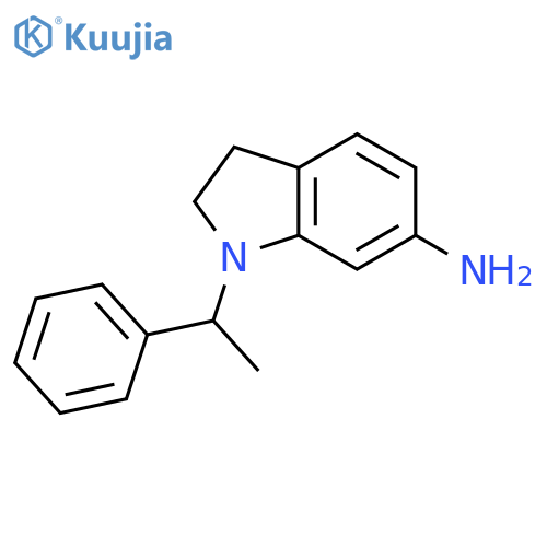 1-(1-Phenylethyl)indolin-6-amine structure