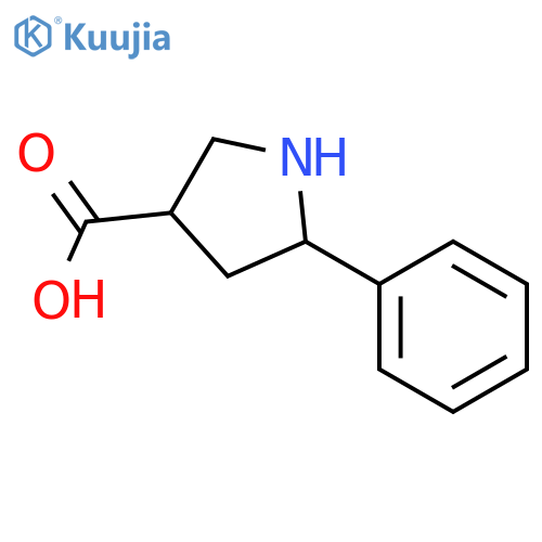 5-phenylpyrrolidine-3-carboxylic acid structure