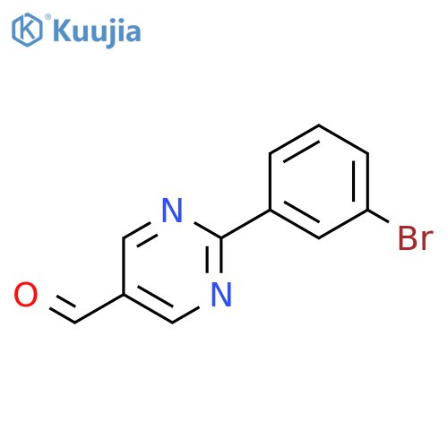 2-(3-Bromophenyl)pyrimidine-5-carbaldehyde structure
