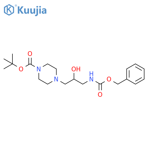 4-(3-N-Cbz-Amino-2-hydroxy-propyl)-1-Boc-piperazine structure
