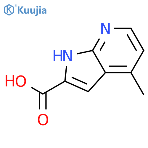 4-Methyl-1H-pyrrolo[2,3-b]pyridine-2-carboxylic acid structure