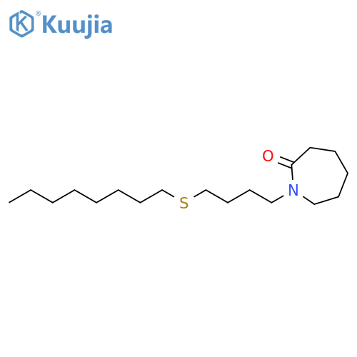 2H-Azepin-2-one, hexahydro-1-[4-(octylthio)butyl]- structure