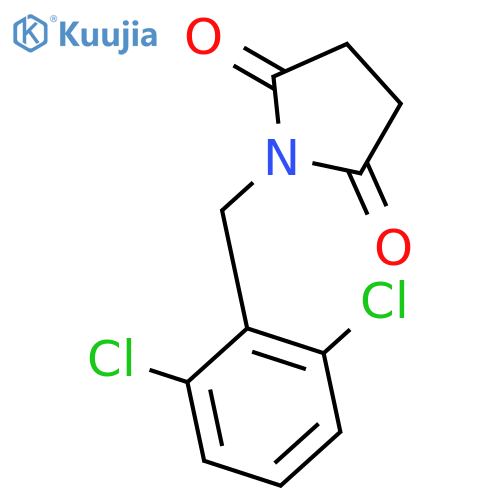 2,5-PYRROLIDINEDIONE, 1-[(2,6-DICHLOROPHENYL)METHYL]- structure