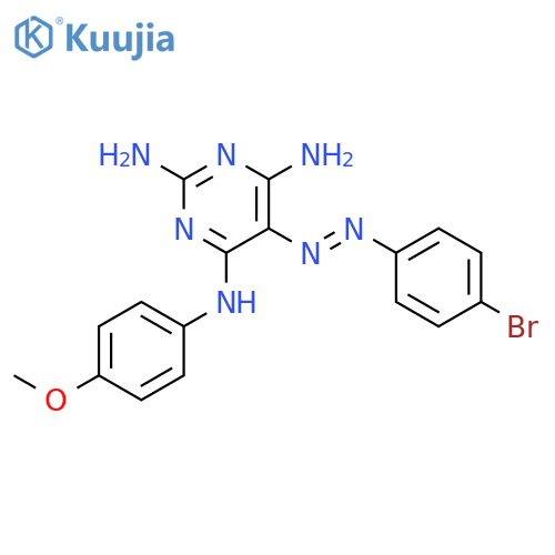 2,4,6-Pyrimidinetriamine, 5-[(4-bromophenyl)azo]-N4-(4-methoxyphenyl)- structure