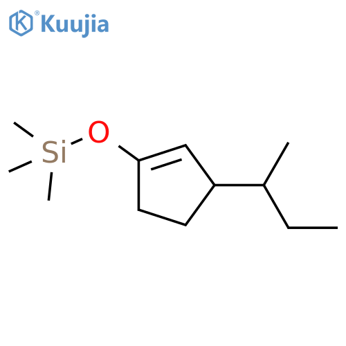 Silane, trimethyl[[3-(1-methylpropyl)-1-cyclopenten-1-yl]oxy]- structure