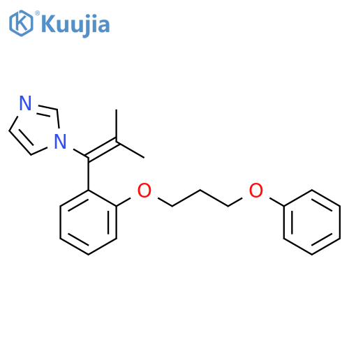 1H-Imidazole, 1-[2-methyl-1-[2-(3-phenoxypropoxy)phenyl]-1-propenyl]- structure