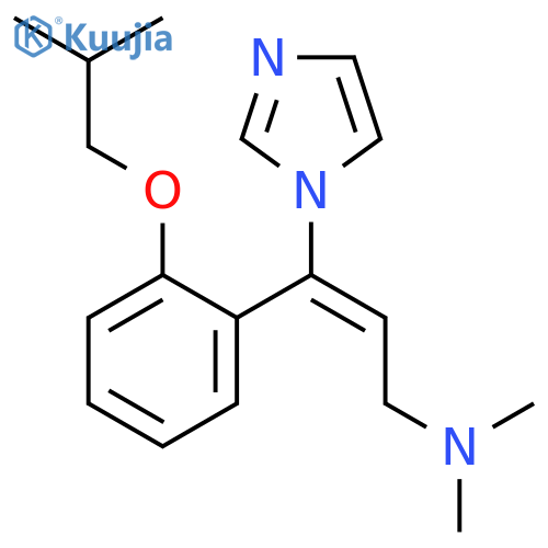 2-Propen-1-amine,3-(1H-imidazol-1-yl)-N,N-dimethyl-3-[2-(2-methylpropoxy)phenyl]-, (E)- structure