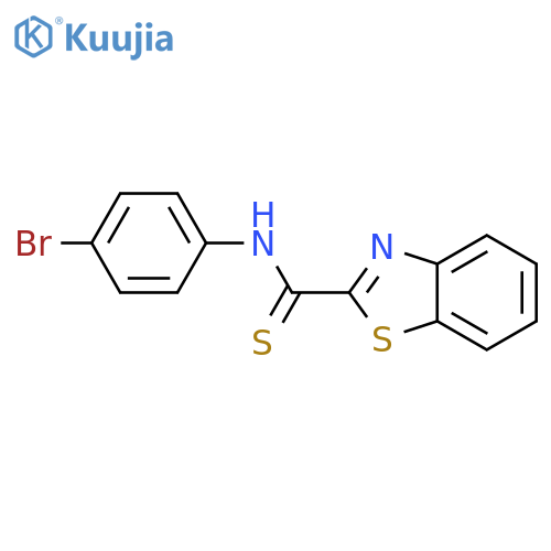 N-(4-bromophenyl)-1,3-benzothiazole-2-carbothioamide structure