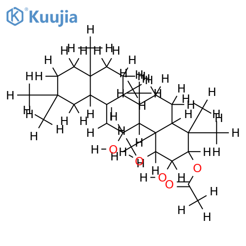 3beta-Acetoxy-12-oleanene-1beta,2alpha,11alpha-triol structure