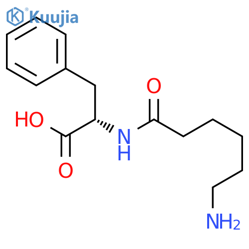 L-Phenylalanine, N-(6-amino-1-oxohexyl)- structure
