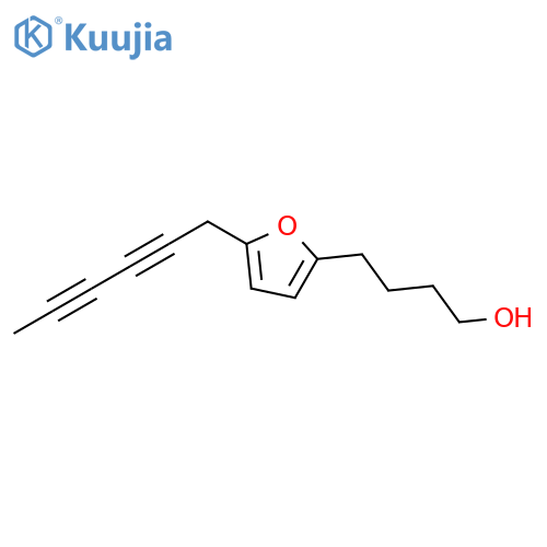 2-Furanbutanol, 5-(2,4-hexadiyn-1-yl)- structure