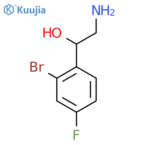 2-amino-1-(2-bromo-4-fluorophenyl)ethan-1-ol structure