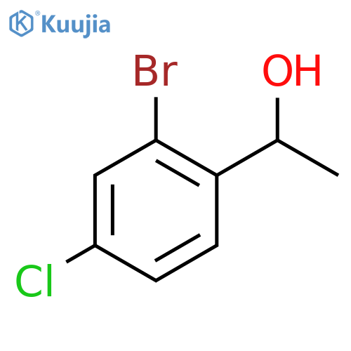 Benzenemethanol, 2-bromo-4-chloro-α-methyl- structure