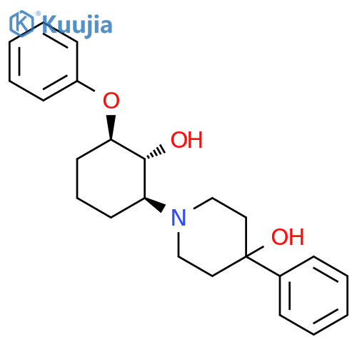 4-Piperidinol,1-(2-hydroxy-3-phenoxycyclohexyl)-4-phenyl-, (1a,2b,3a)- (9CI) structure