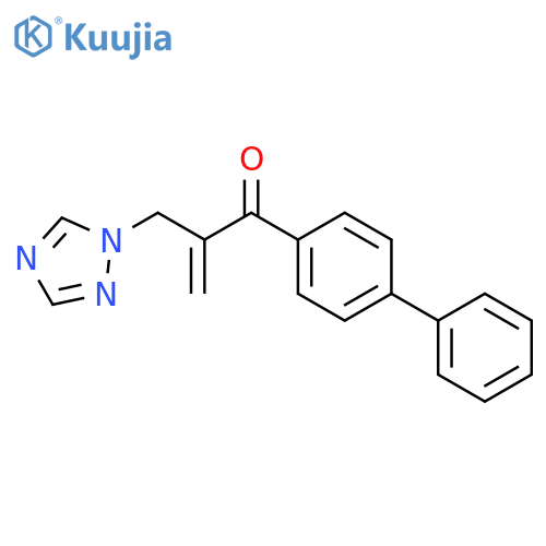 2-Propen-1-one,1-[1,1'-biphenyl]-4-yl-2-(1H-1,2,4-triazol-1-ylmethyl)- structure