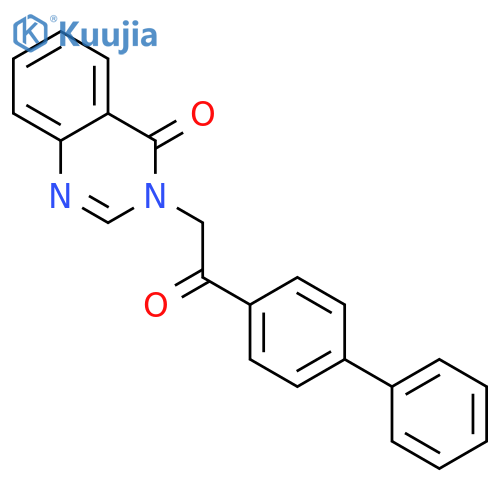 4(3H)-Quinazolinone,3-(2-[1,1'-biphenyl]-4-yl-2-oxoethyl)- structure