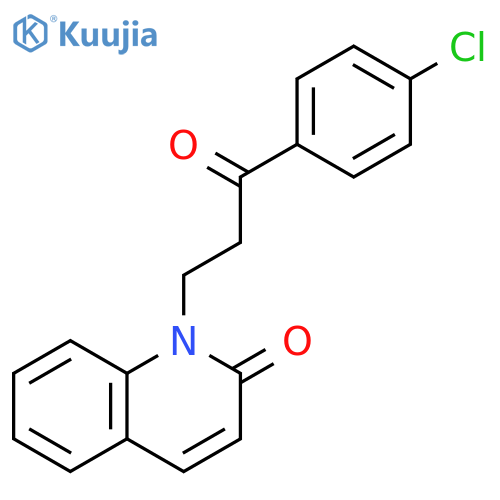 2(1H)-Quinolinone, 1-[3-(4-chlorophenyl)-3-oxopropyl]- structure