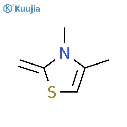 Thiazole, 2,3-dihydro-3,4-dimethyl-2-methylene- structure