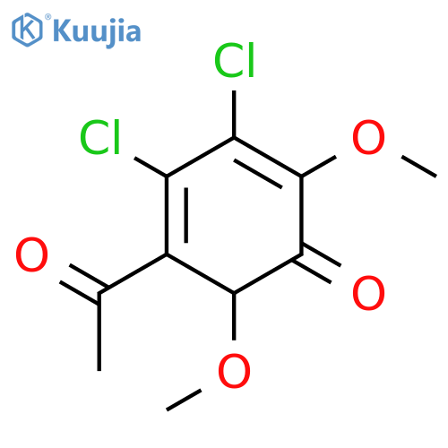 2,4-Cyclohexadien-1-one, acetyldichloro-2,6-dimethoxy- structure