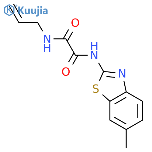 N'-(6-methyl-1,3-benzothiazol-2-yl)-n-prop-2-enyloxamide structure