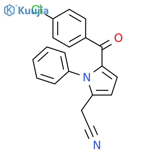 1H-Pyrrole-2-acetonitrile, 5-(4-chlorobenzoyl)-1-phenyl- structure