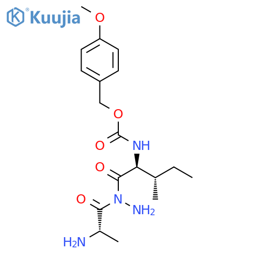 L-Alanine, N-[N-[[(4-methoxyphenyl)methoxy]carbonyl]-L-isoleucyl]-, hydrazide structure