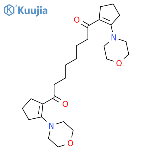 1,8-Octanedione, 1,8-bis[2-(4-morpholinyl)-1-cyclopenten-1-yl]- structure