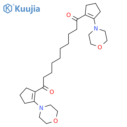 1,10-Decanedione, 1,10-bis[2-(4-morpholinyl)-1-cyclopenten-1-yl]- structure