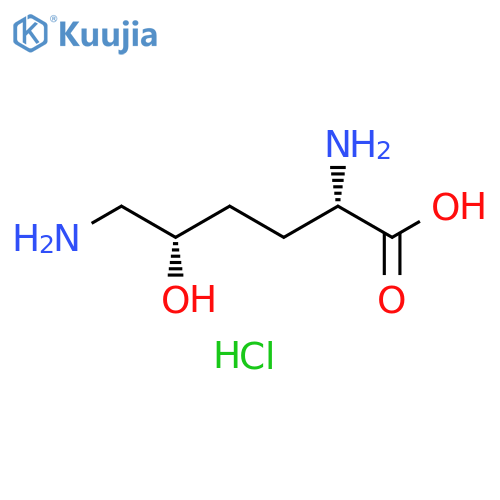 2,6-Diamino-5-hydroxyhexanoic acid; (2S,5S)-form, Hydrochloride structure