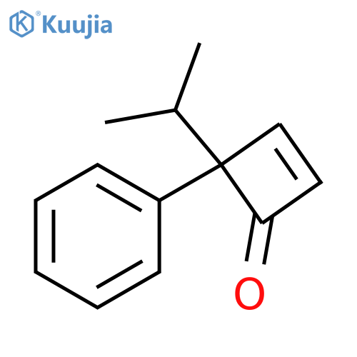 2-Cyclobuten-1-one, 4-(1-methylethyl)-4-phenyl- structure