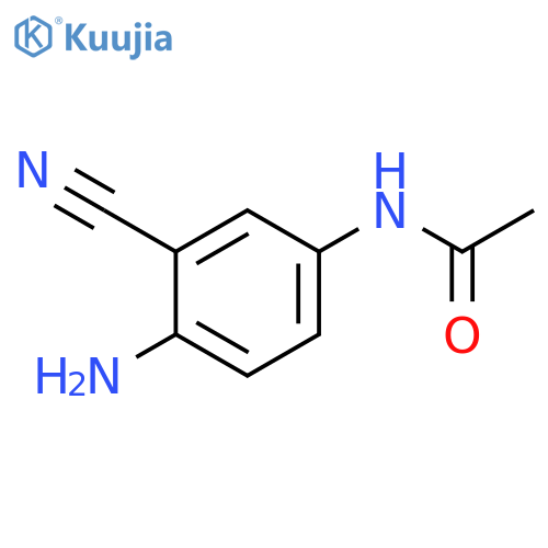 Acetamide, N-(4-amino-3-cyanophenyl)- structure
