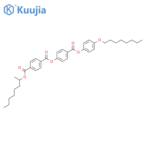 1,4-Benzenedicarboxylic acid, 1-methylheptyl 4-[[4-(octyloxy)phenoxy]carbonyl]phenyl ester structure
