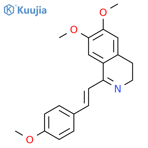 Isoquinoline, 3,4-dihydro-6,7-dimethoxy-1-[2-(4-methoxyphenyl)ethenyl]- structure