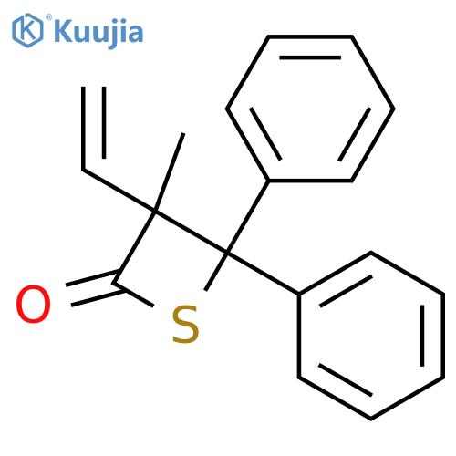 2-Thietanone, 3-ethenyl-3-methyl-4,4-diphenyl- structure