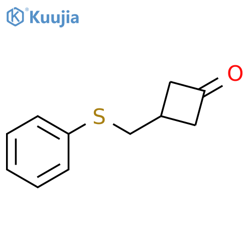 Cyclobutanone, 3-[(phenylthio)methyl]- structure