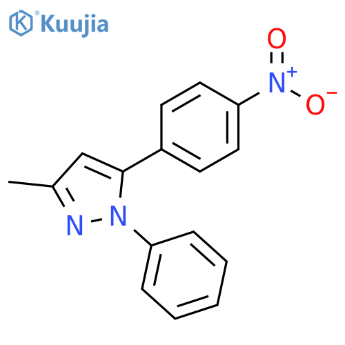 1H-Pyrazole, 3-methyl-5-(4-nitrophenyl)-1-phenyl- structure