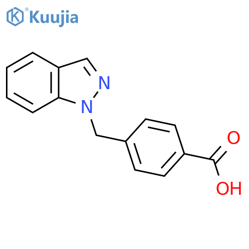 4-(Indazol-1-ylmethyl)benzoic acid structure