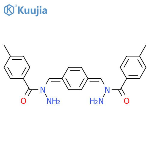 N',N''-[1,4-phenylenedi(methylylidene)]bis(4-methylbenzohydrazide) structure