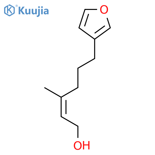 2-Hexen-1-ol, 6-(3-furanyl)-3-methyl-, (E)- structure