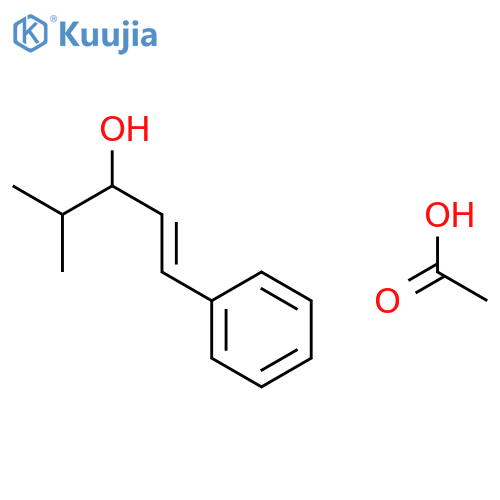 1-Penten-3-ol, 4-methyl-1-phenyl-, acetate, (E)-(±)- structure