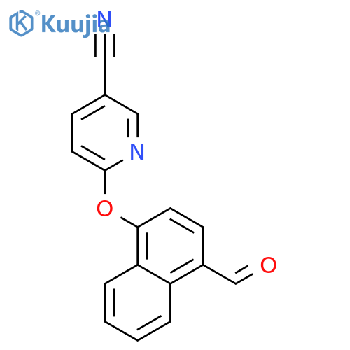 6-((4-Formylnaphthalen-1-yl)oxy)nicotinonitrile structure