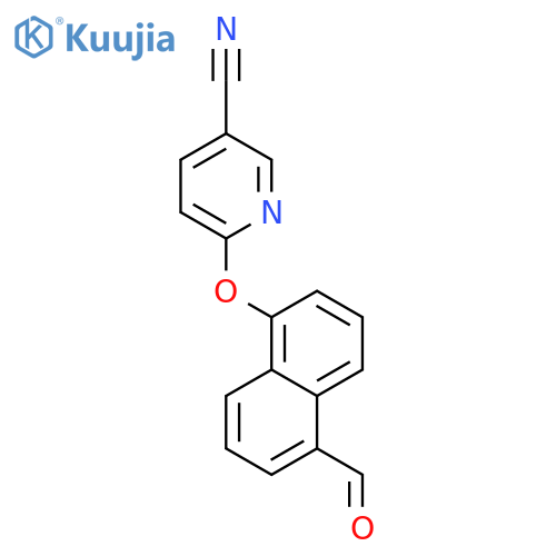 6-((5-Formylnaphthalen-1-yl)oxy)nicotinonitrile structure