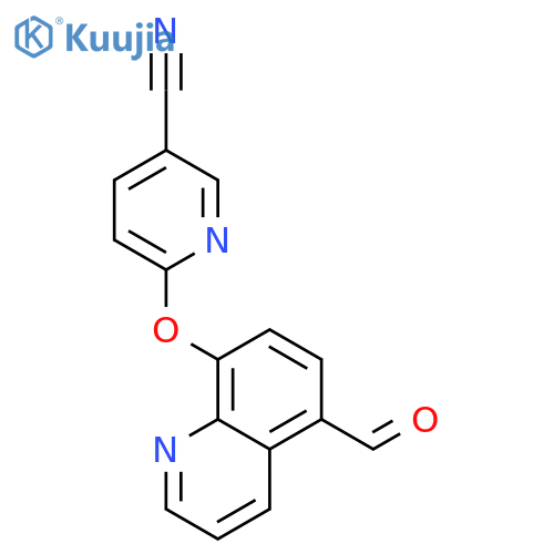 6-((5-Formylquinolin-8-yl)oxy)nicotinonitrile structure
